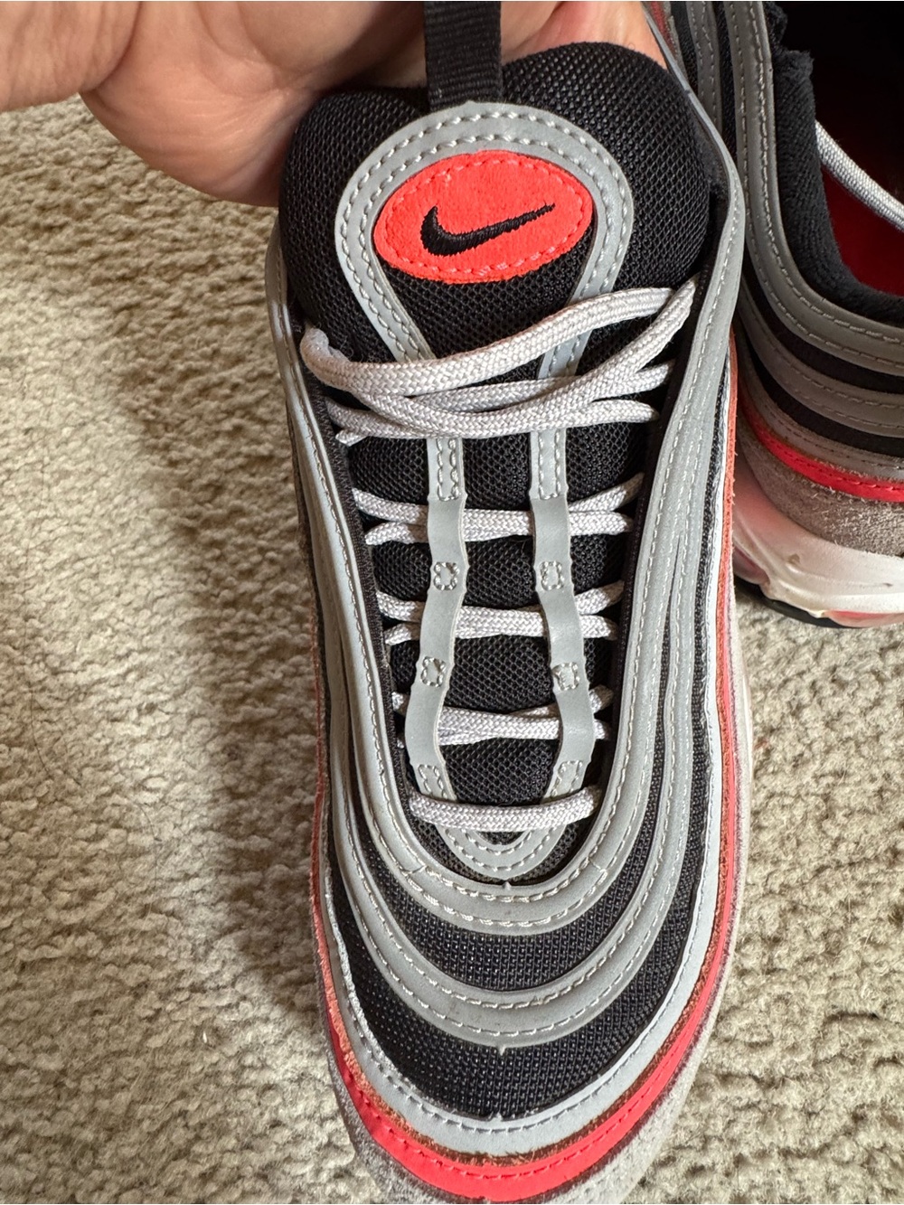 Nike Air Max 97 shoes Black gray air 97 men’s tag sneaker Running Basketball Air - Picture 9 of 10